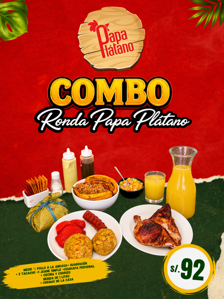 Combo Ronda Papa Plátano a S/92